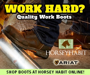 Horsey Habit - Work Hard? Quality Work Boots - Photo of boot on welder - Shop Boots at Horsey Habit Online!